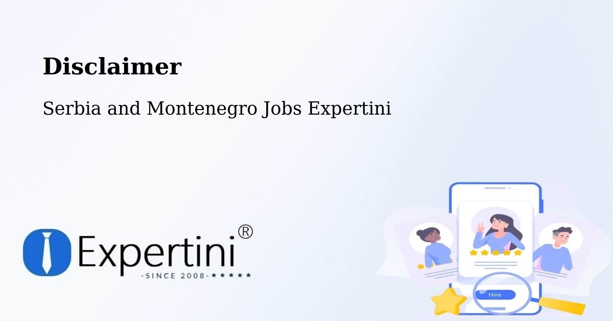 Disclaimer – Sainte Adèle - Serbia and Montenegro Jobs Expertini